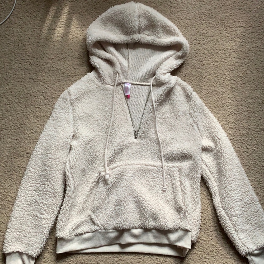 Half Zip Hoodie Sherpa